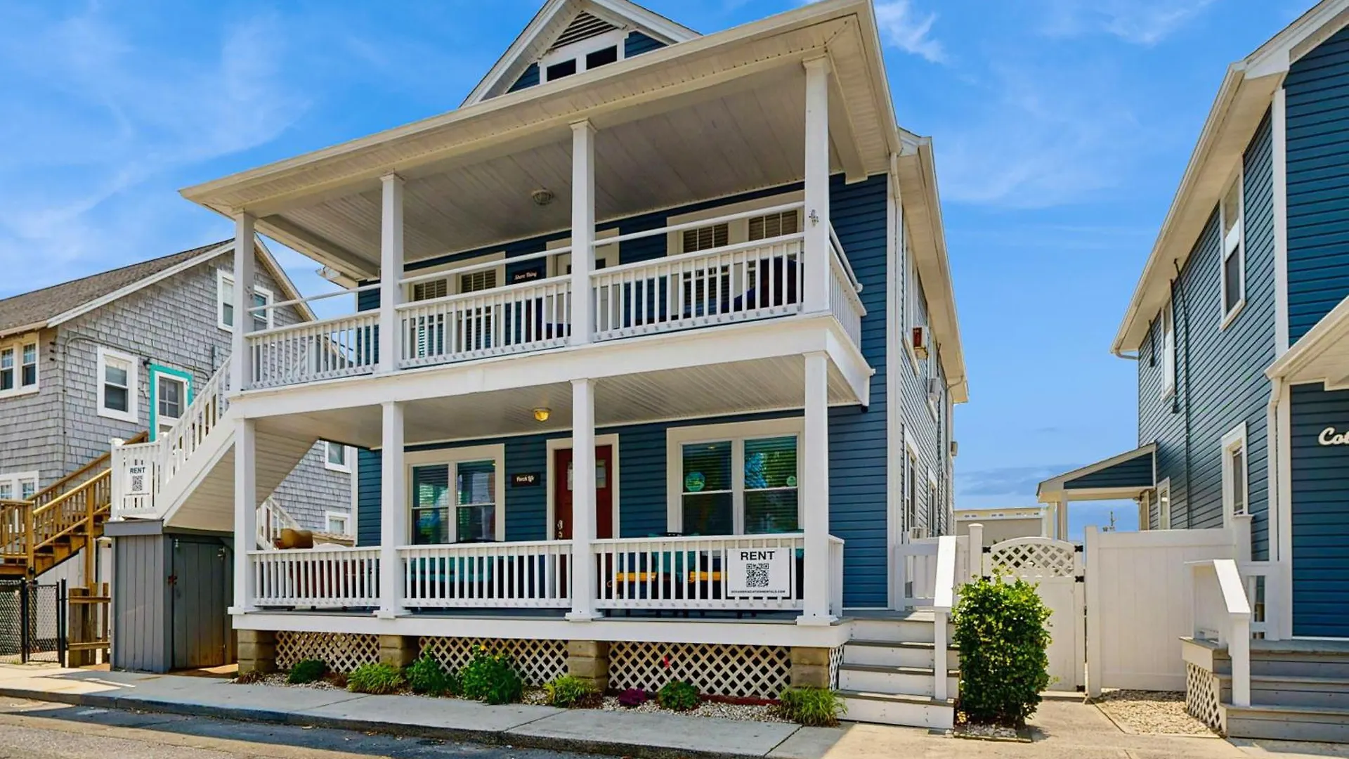 Ferienhaus The Shore Cottage & Porch Life Ocean Stadt USA